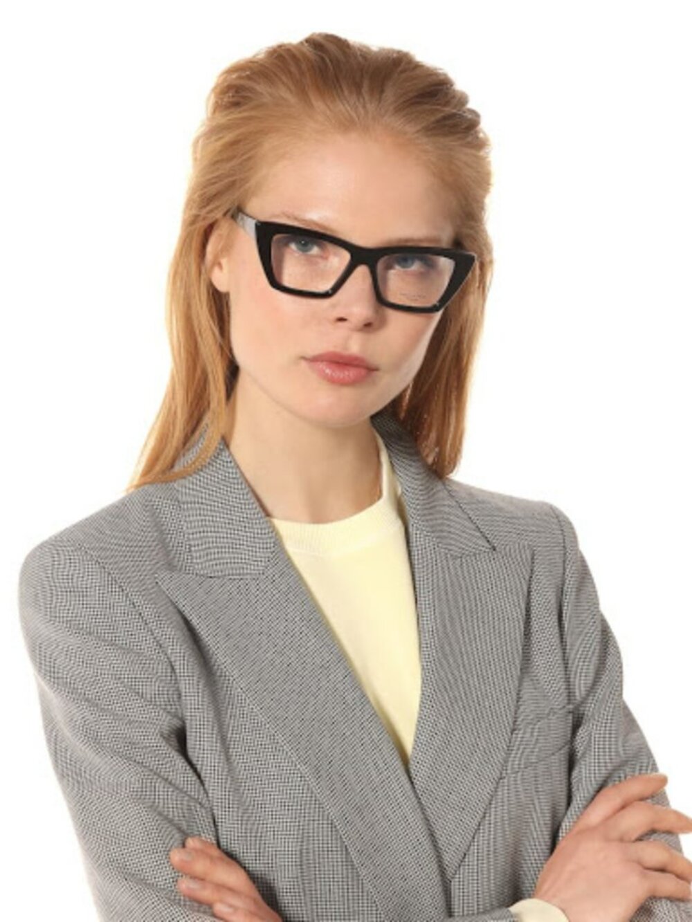 SAINT LAURENT SL291 001 BLACK CAT EYE EYEGLASSES - Picture 5 of 10